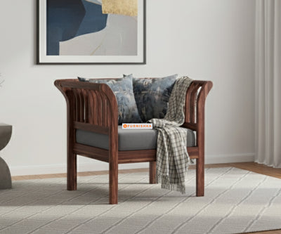 Garud Sofa 1 Seater Space Grey