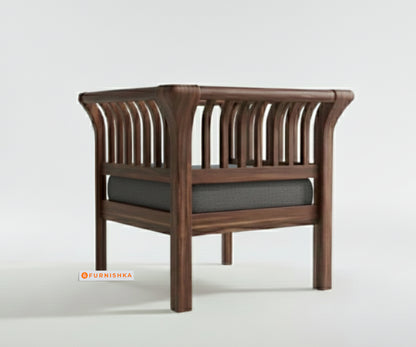 Garud Sofa 1 Seater Space Grey - Furnishka 