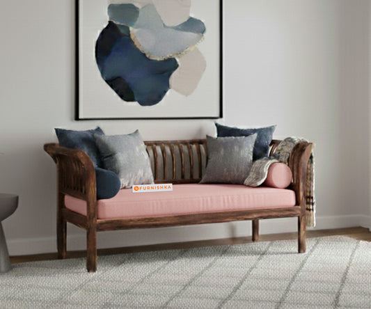 Garud Sofa 2 Seater - Flamingo Pink - Furnishka