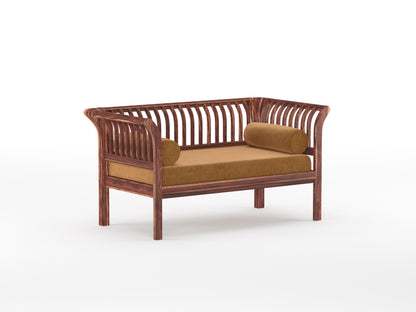 Garud Sofa 2 Seater Mustard Yellow - Furnishka 