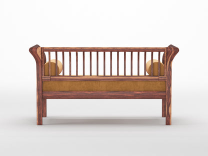 Garud Sofa 2 Seater Mustard Yellow - Furnishka 