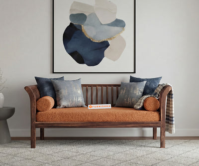 Garud Sofa 2 Seater With Anthology Fabric Orange