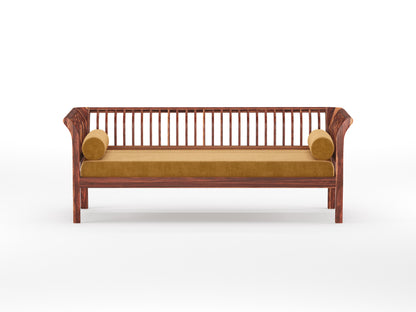 Garud Sofa 3 Seater  Mustard Yellow - Furnishka 