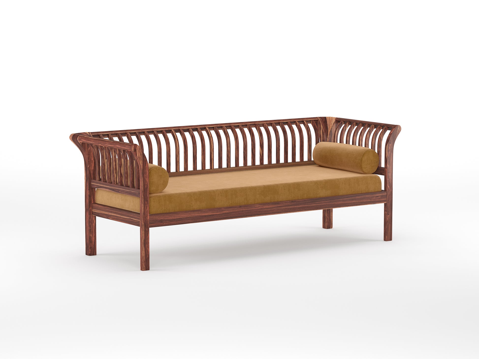 Garud Sofa 3 Seater  Mustard Yellow - Furnishka 