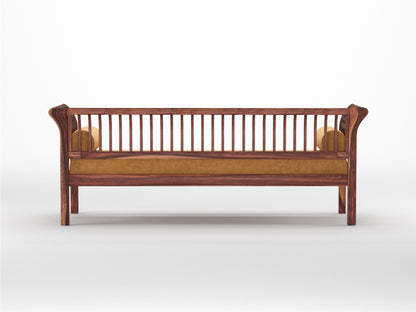 Garud Sofa 3 Seater  Mustard Yellow - Furnishka 