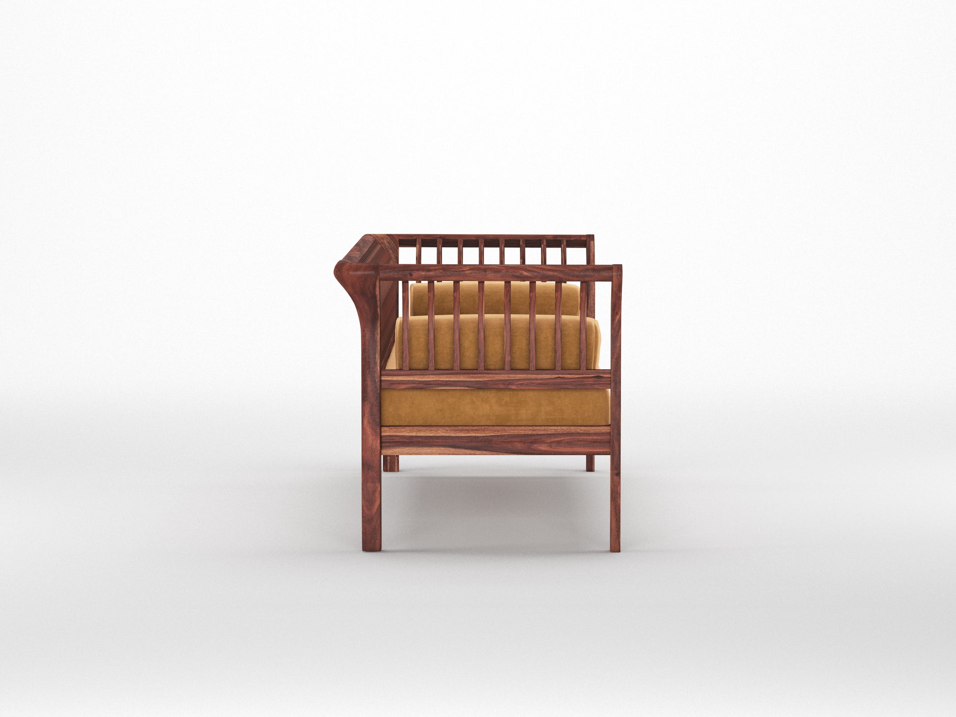 Garud Sofa 3 Seater  Mustard Yellow - Furnishka 