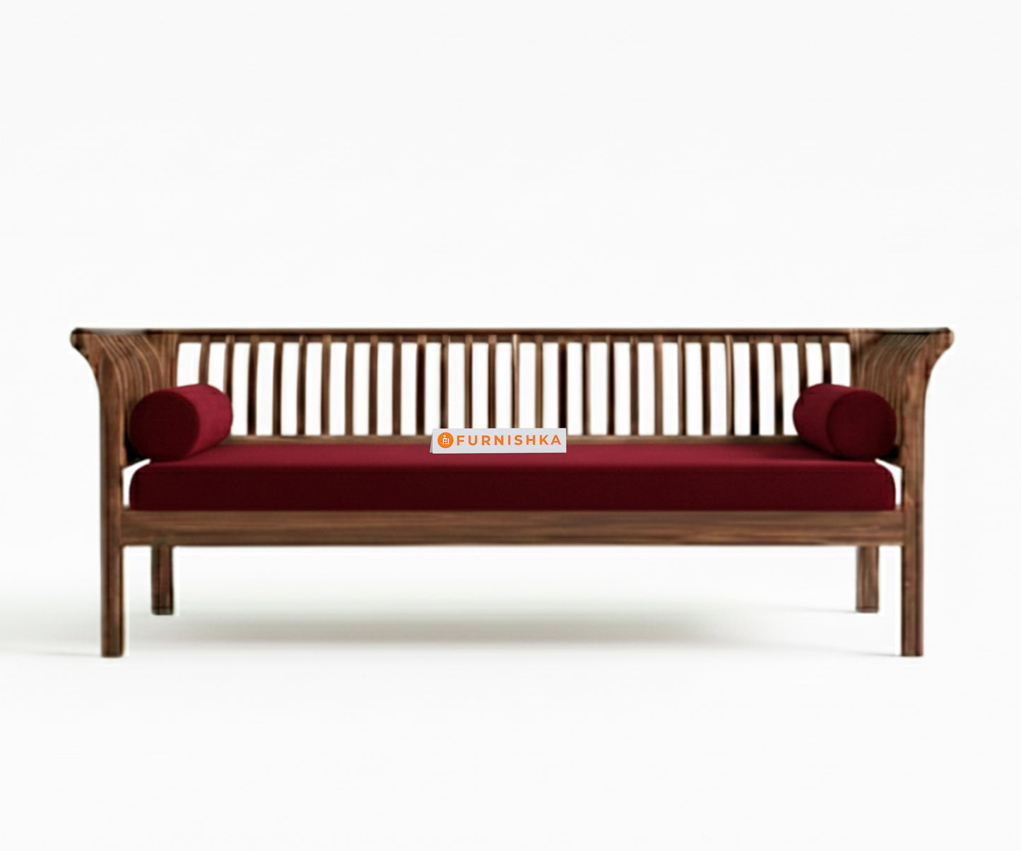 Garud Sofa 3 Seater Red Wine - Furnishka 