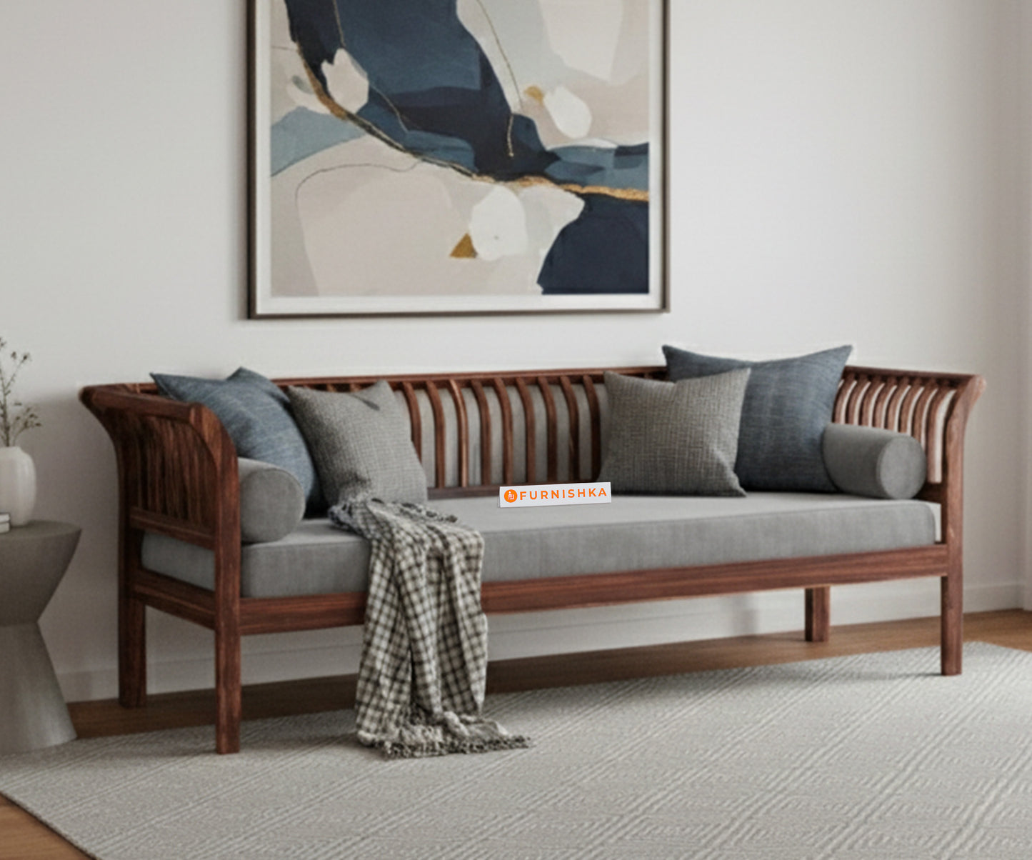 Garud Sofa 3 Seater  Space Grey - Furnishka 