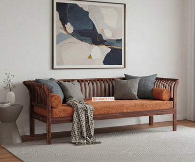 Garud Sofa 3 Seater With Anthology Fabric Orange