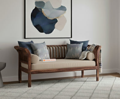 Garud Sofa 2 Seater  Light Beige