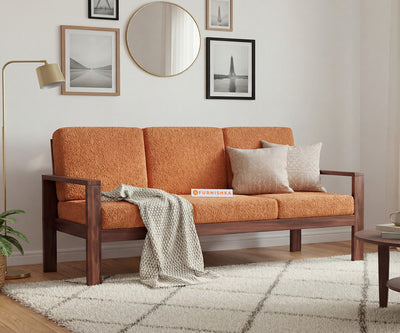 Halle 3 Seater Sofa Set With Anthology Fabric  Orange
