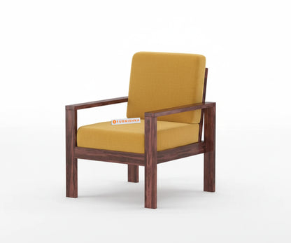 Halle sofa - 1 Seater Mustard Yellow - Furnishka 