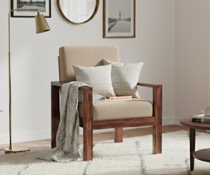 Halle sofa-1Seater Light Beige - Furnishka