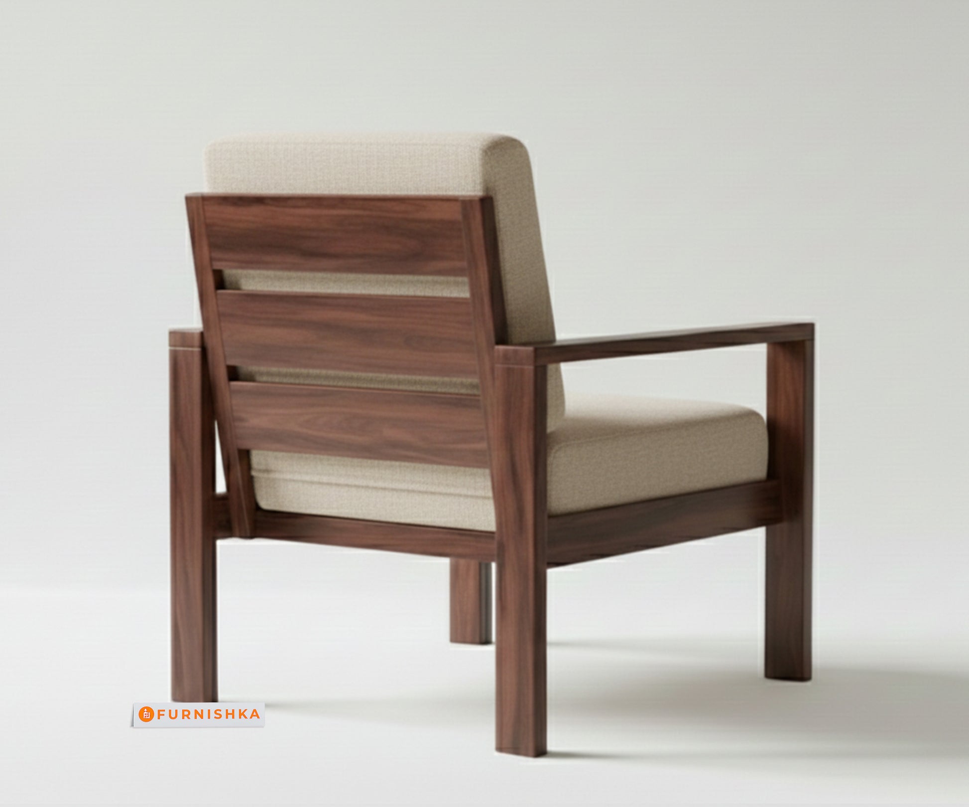 Halle sofa-1Seater Light Beige - Furnishka