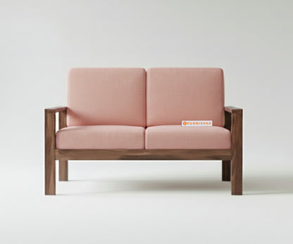 Halle sofa - 2 Seater Flamingo Pink - Furnishka 