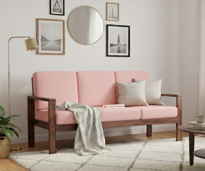 Halle sofa - 3 Seater Flamingo Pink - Furnishka 