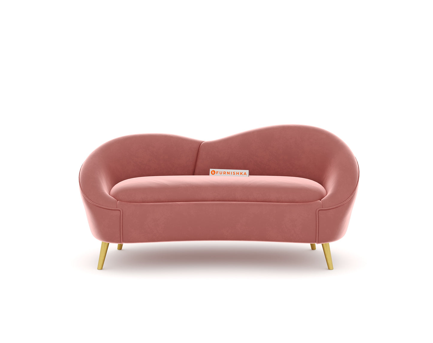 Hana Sofa 2 Seater Flamingo Pink - Furnishka 