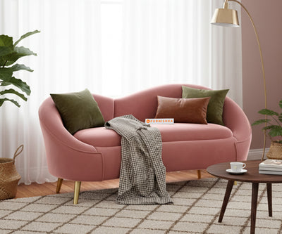 Hana Sofa 2 Seater Flamingo Pink