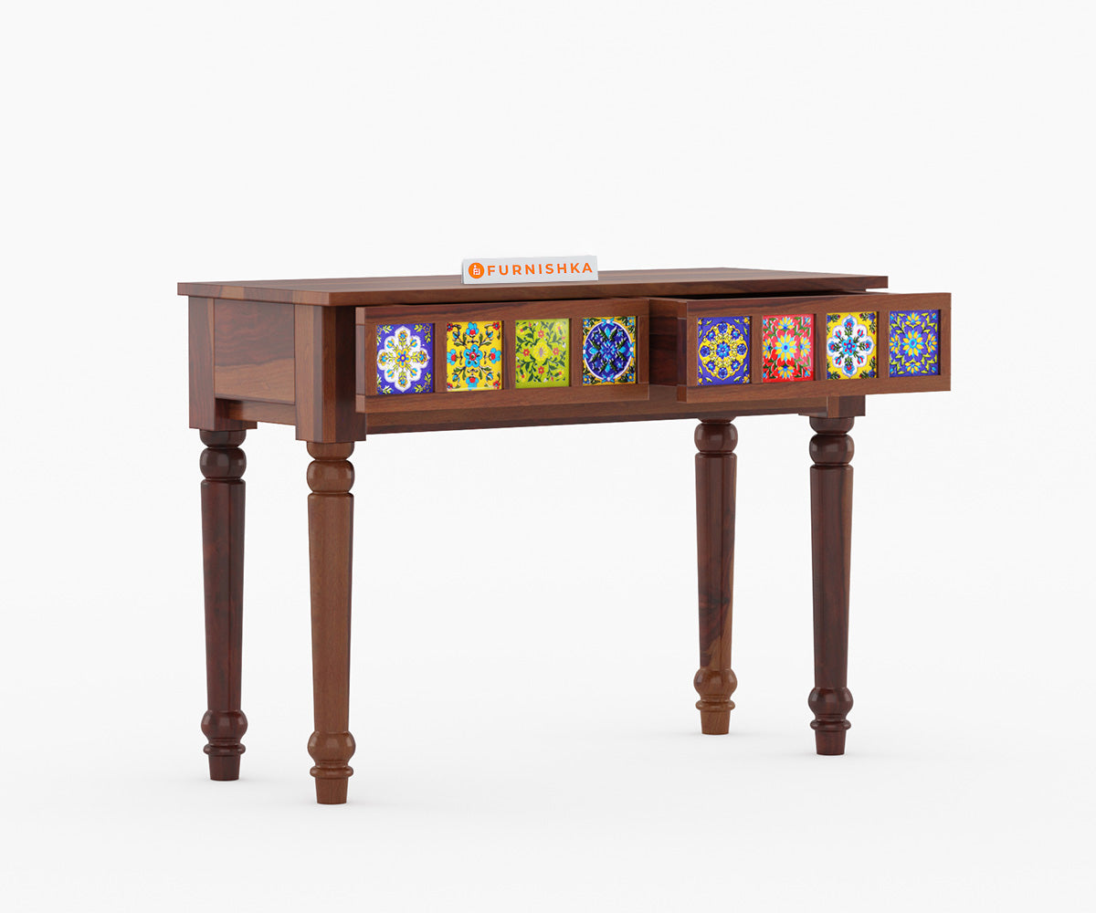Hazel Sheesham Wood Console Tables - Furnishka 