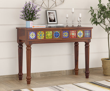 Hazel Sheesham Wood Console Tables - Furnishka 