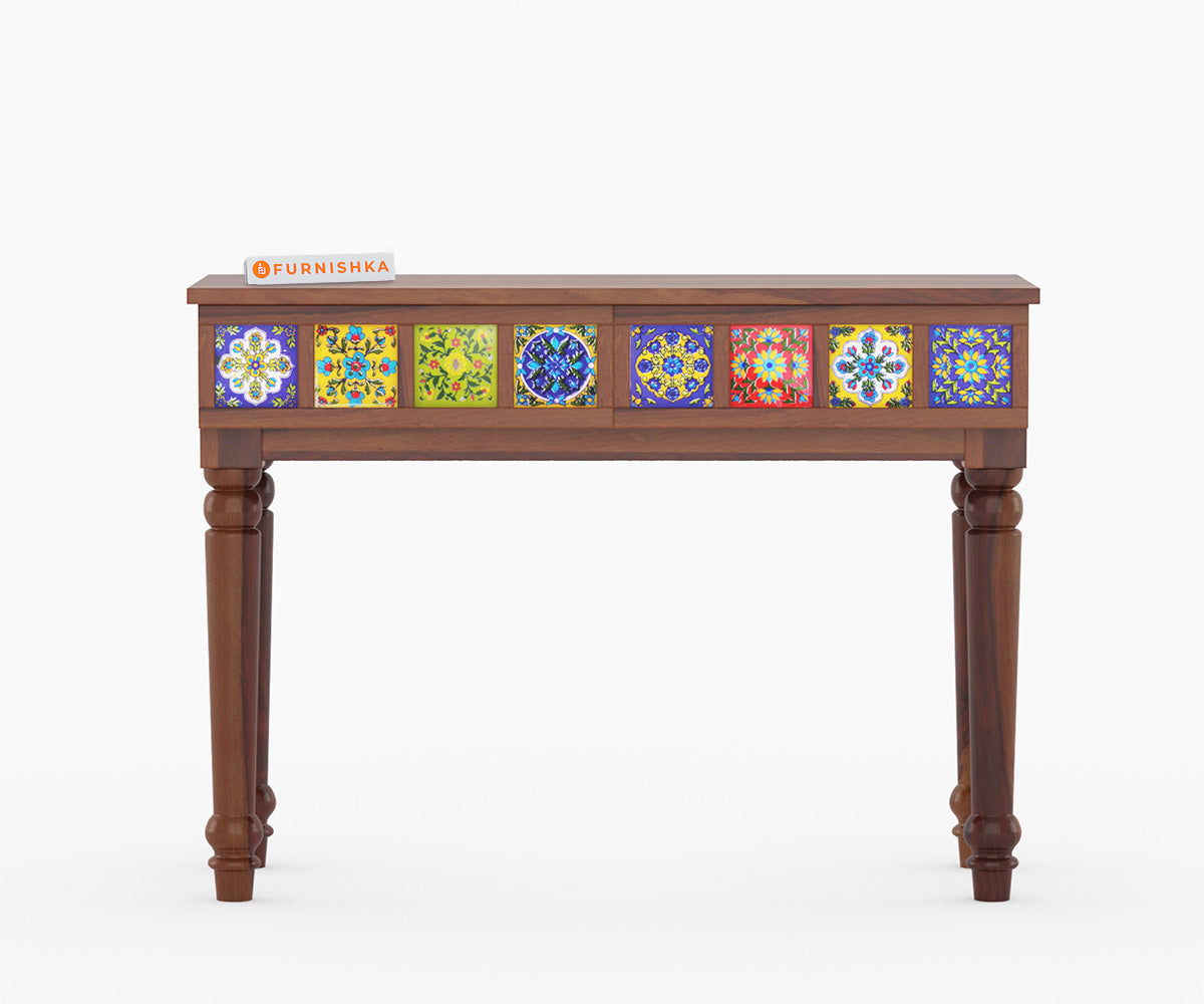 Hazel Sheesham Wood Console Tables - Furnishka 