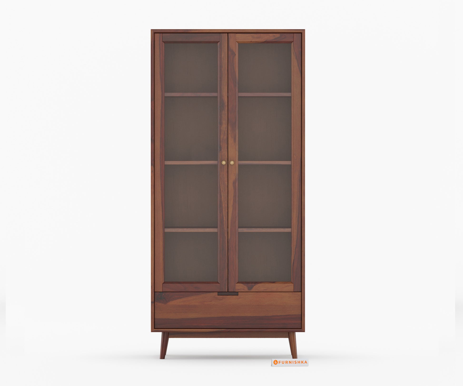 Helen Sheesham Wood Two Door Chest of Drawer - Furnishka 