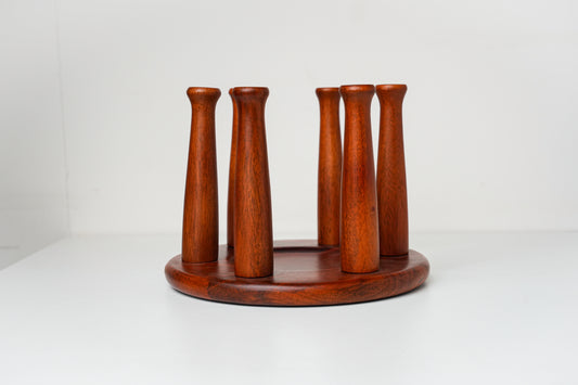 Hexa Glass Holder from Mahogany Collection - Furnishka 