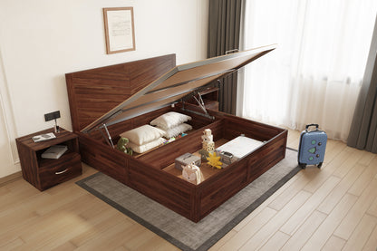 Chevora Hydraulic Bed in Sheesham - King Size