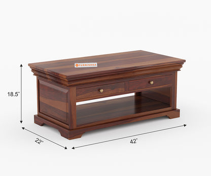 Isaure Sheesham Wood Coffee Table