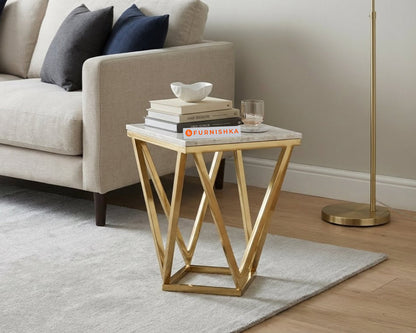 Solaia Side Table with Australian Onyx Top