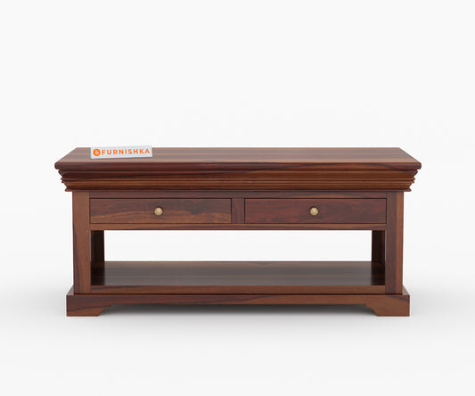 Isaure Sheesham Wood Coffee Table - Furnishka 
