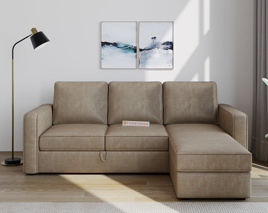 Kasba Sofa 2+L RHS Sofa cum Bed  - Pull out Type - Furnishka