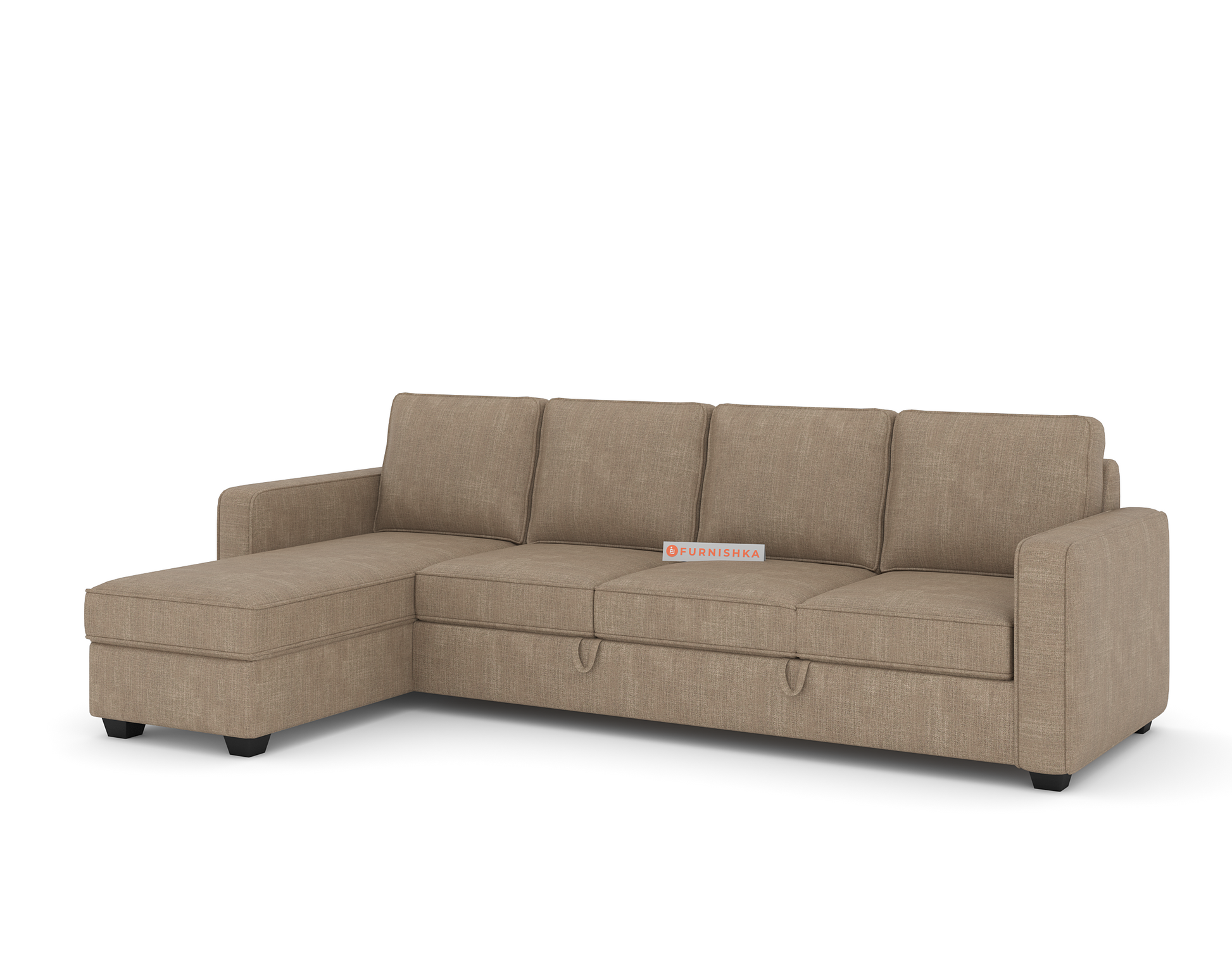 Kasba Sofa 3+L LHS Sofa cum Bed  - Pull out Type - Furnishka 