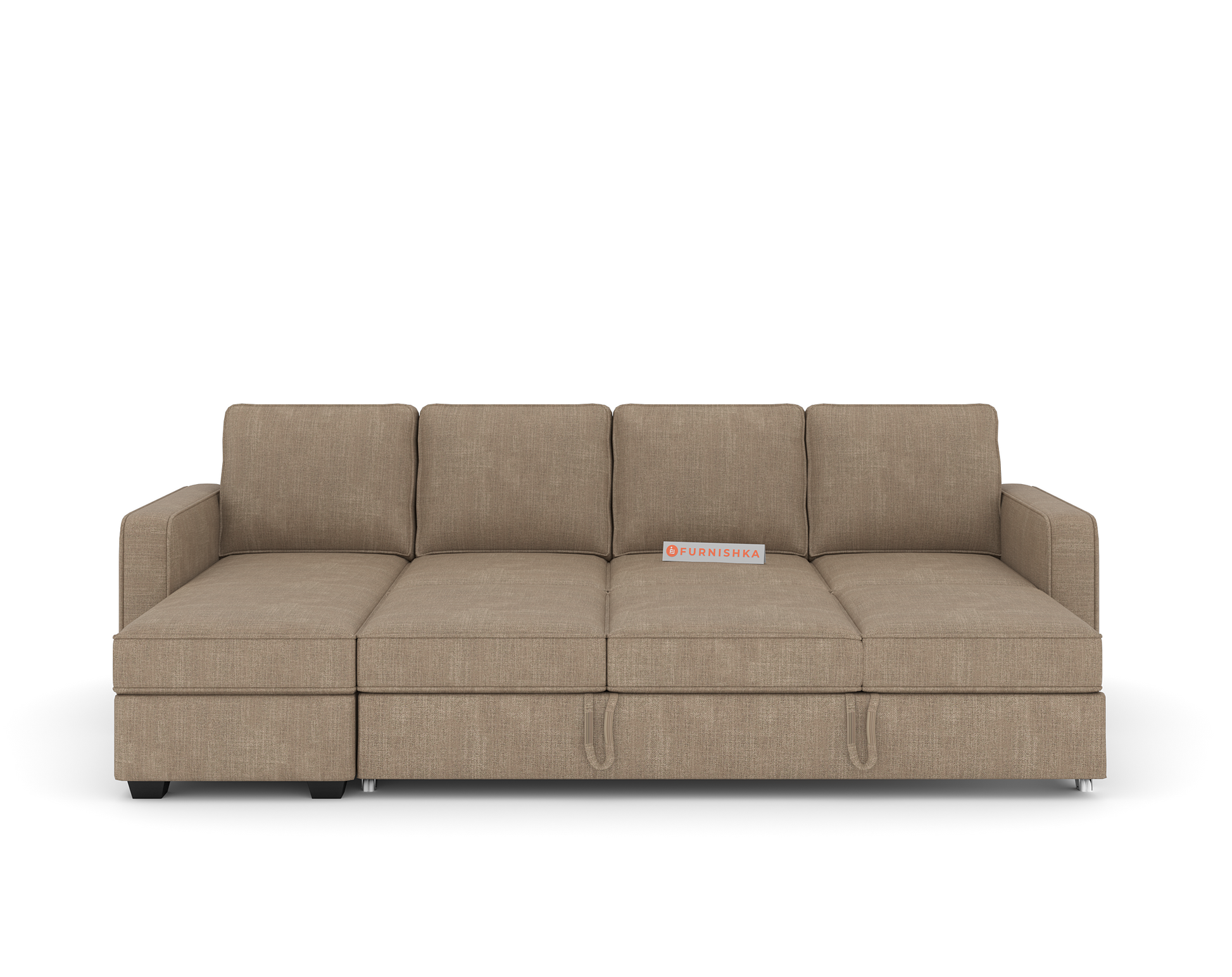 Kasba Sofa 3+L LHS Sofa cum Bed  - Pull out Type - Furnishka 