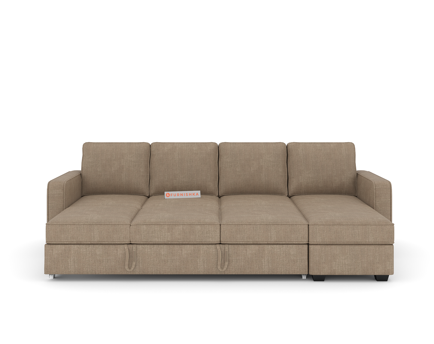 Kasba Sofa 3+L RHS Sofa cum Bed  - Pull out Type - Furnishka 