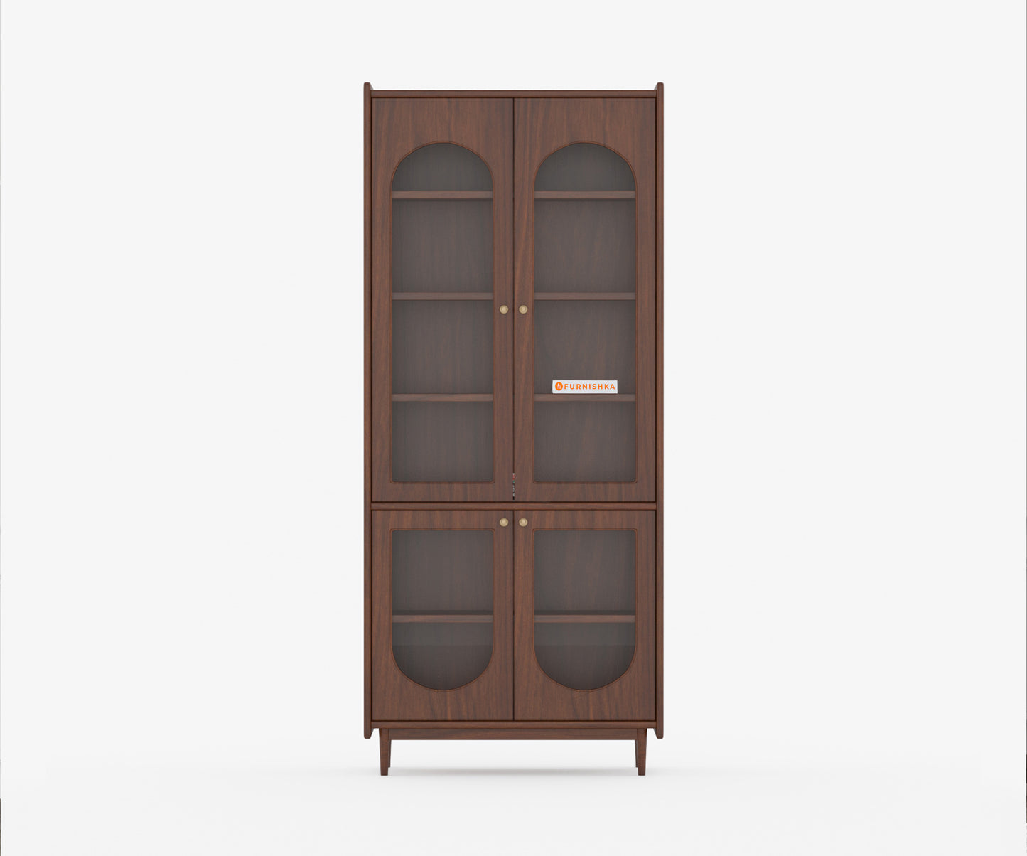 Kavin Acacia Wood Four Door Book Shelf