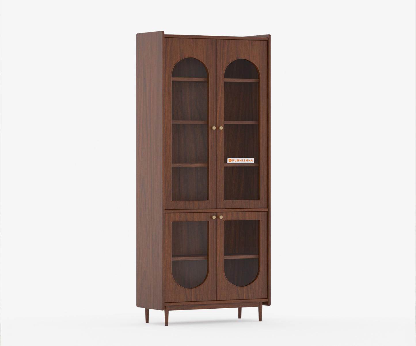 Kavin Acacia Wood Four Door Book Shelf