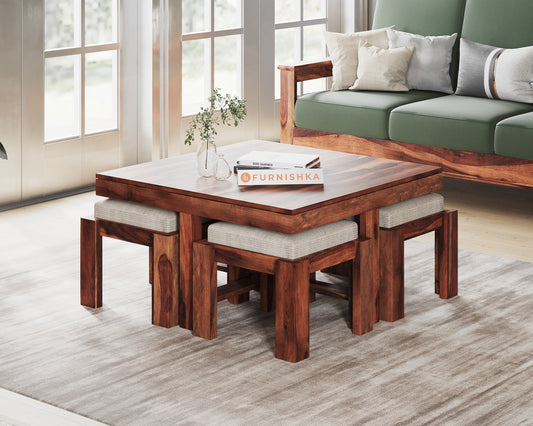Kiana Sheesham Coffee Table - Furnishka 