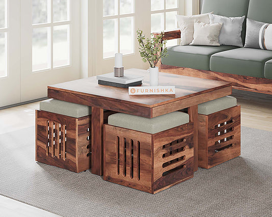 Kiara Sheesham Coffee Table - Furnishka