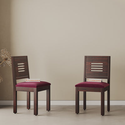 Kiara Sheesham Dining Chair Red Wine