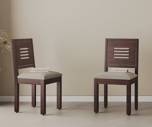Kiara Sheesham Dining Chair light beige - Furnishka