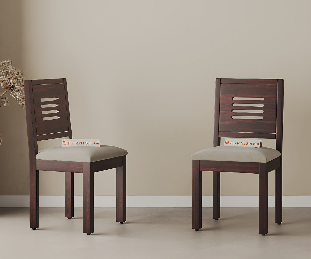 Kiara Sheesham Dining Chair light beige - Furnishka