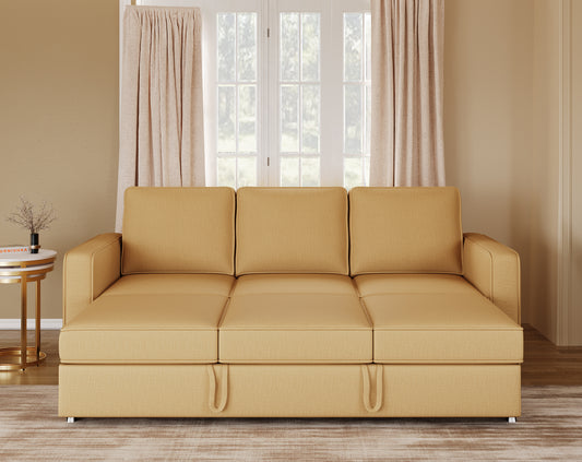 Melaka Sofa 3 Seater Sofa Cum Bed - Pull out Type