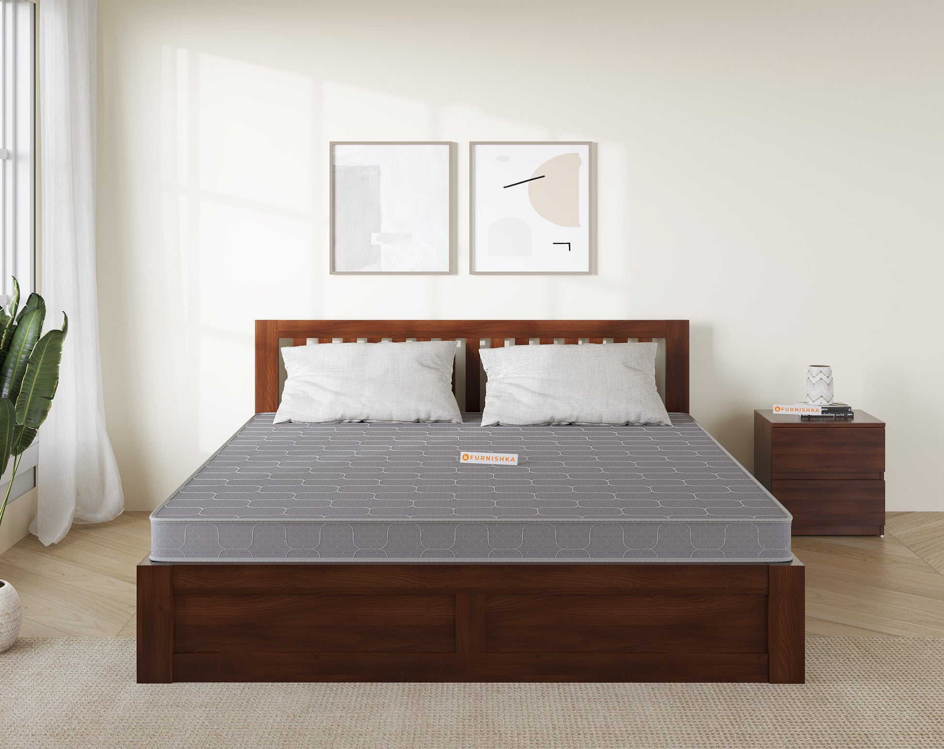 Dura Foam Mattress Queen Size - 4 Inch - Furnishka 