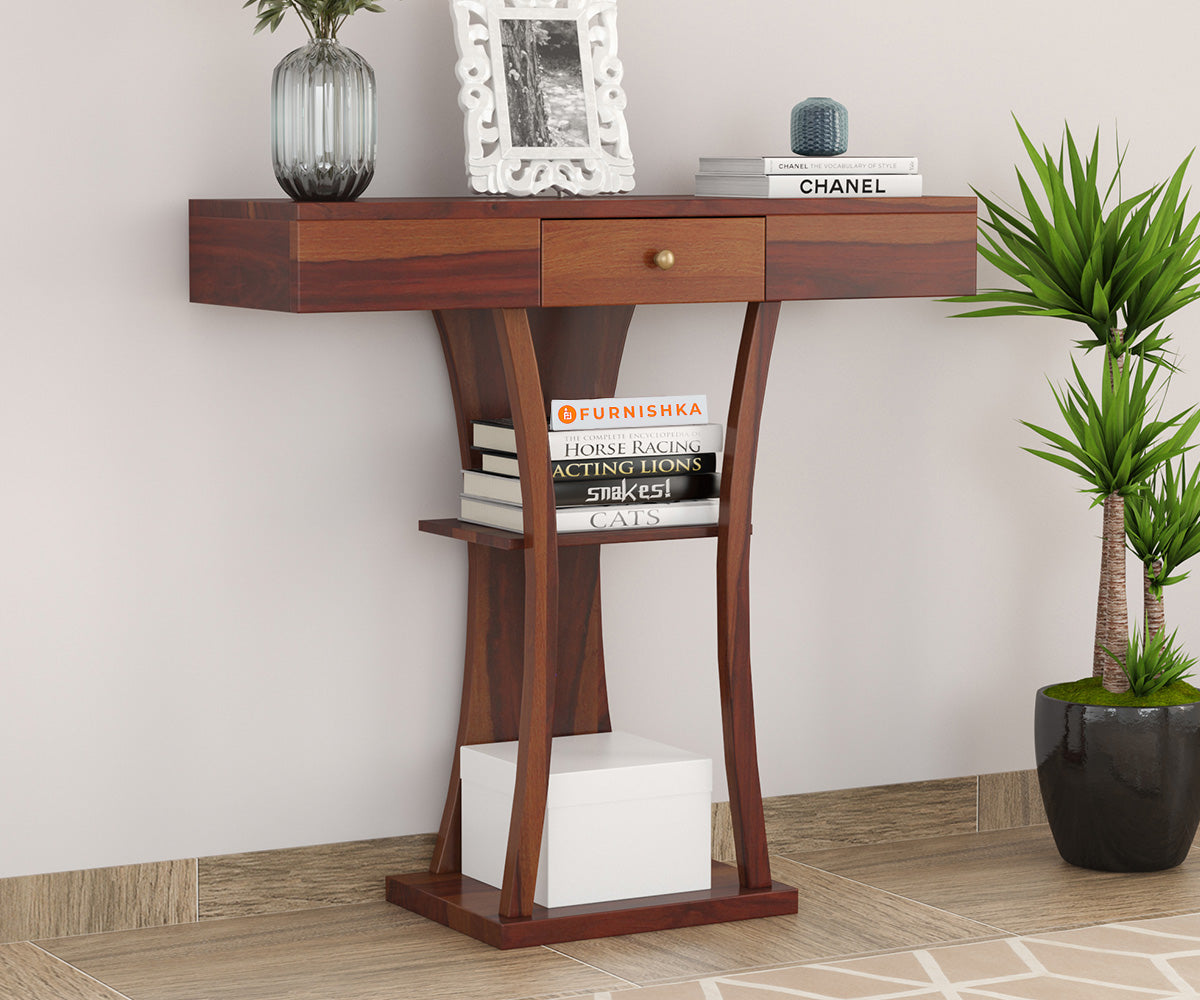 Lenox Sheesham Wood Console Tables - Furnishka 