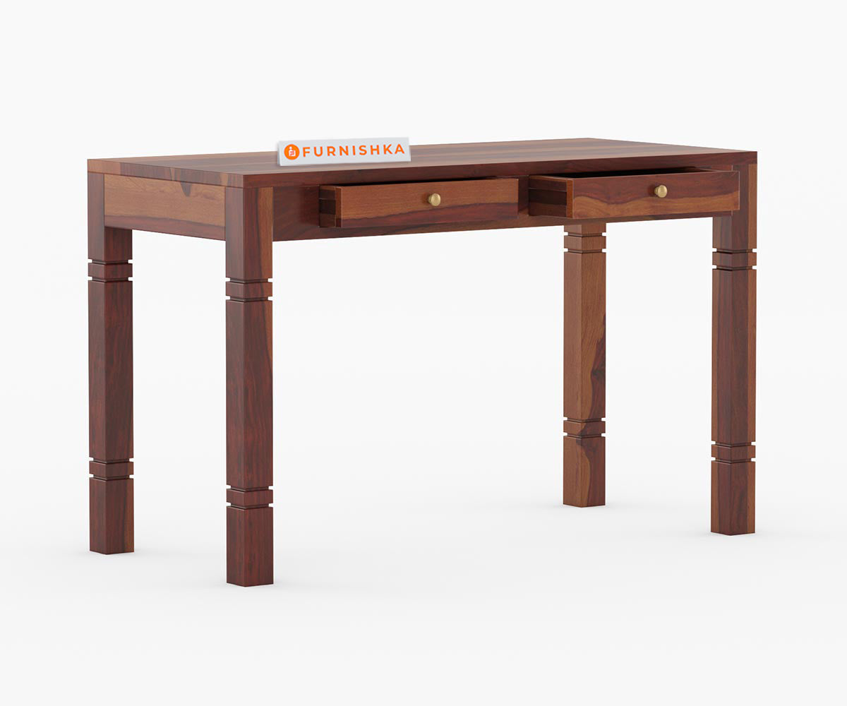 Lenox Solid Sheesham Study Table - Furnishka 
