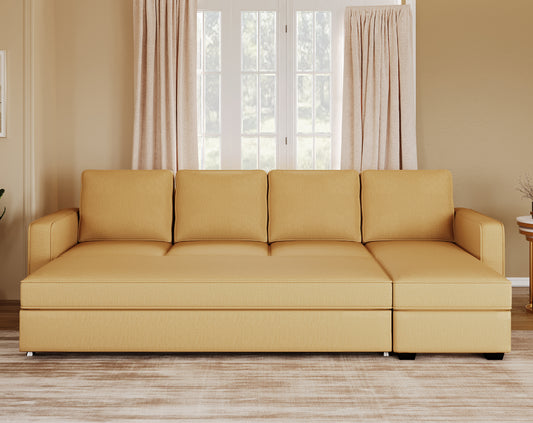 Melaka Sofa 3+L RHS Sofa cum Bed  - Pull out Type