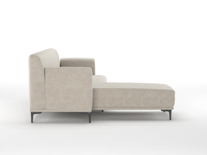 Liam 2 Seater L Shape Sofa LHS - Light Beige - Furnishka