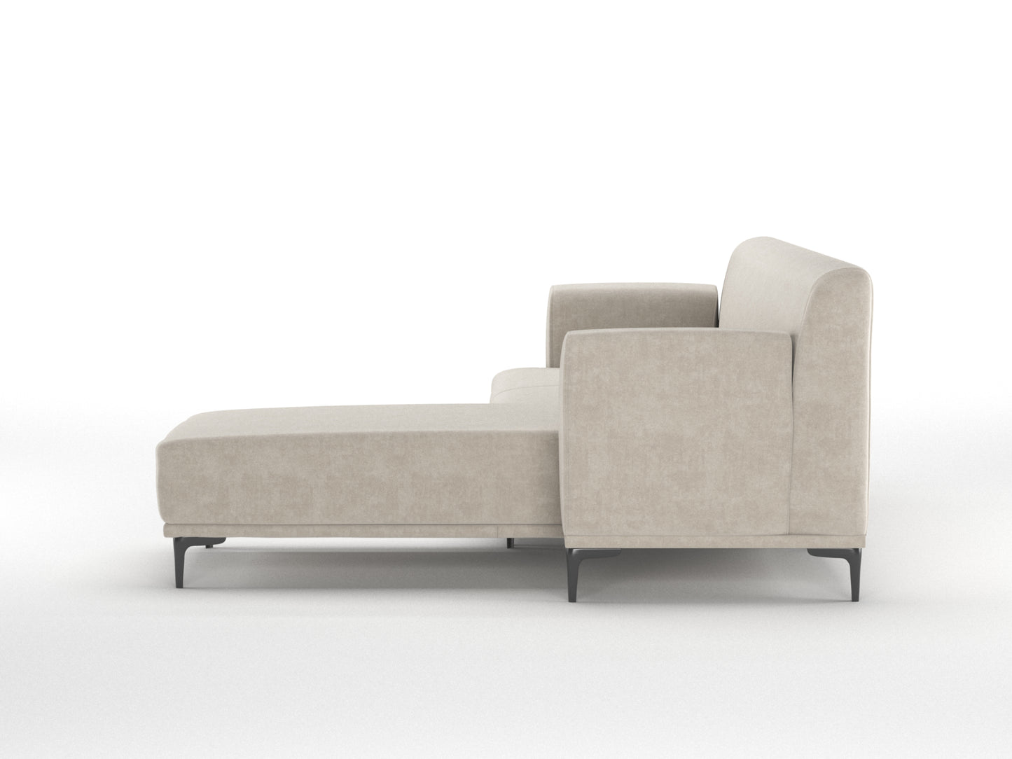 Liam 2 Seater L Shape Sofa RHS - Light Beige - Furnishka