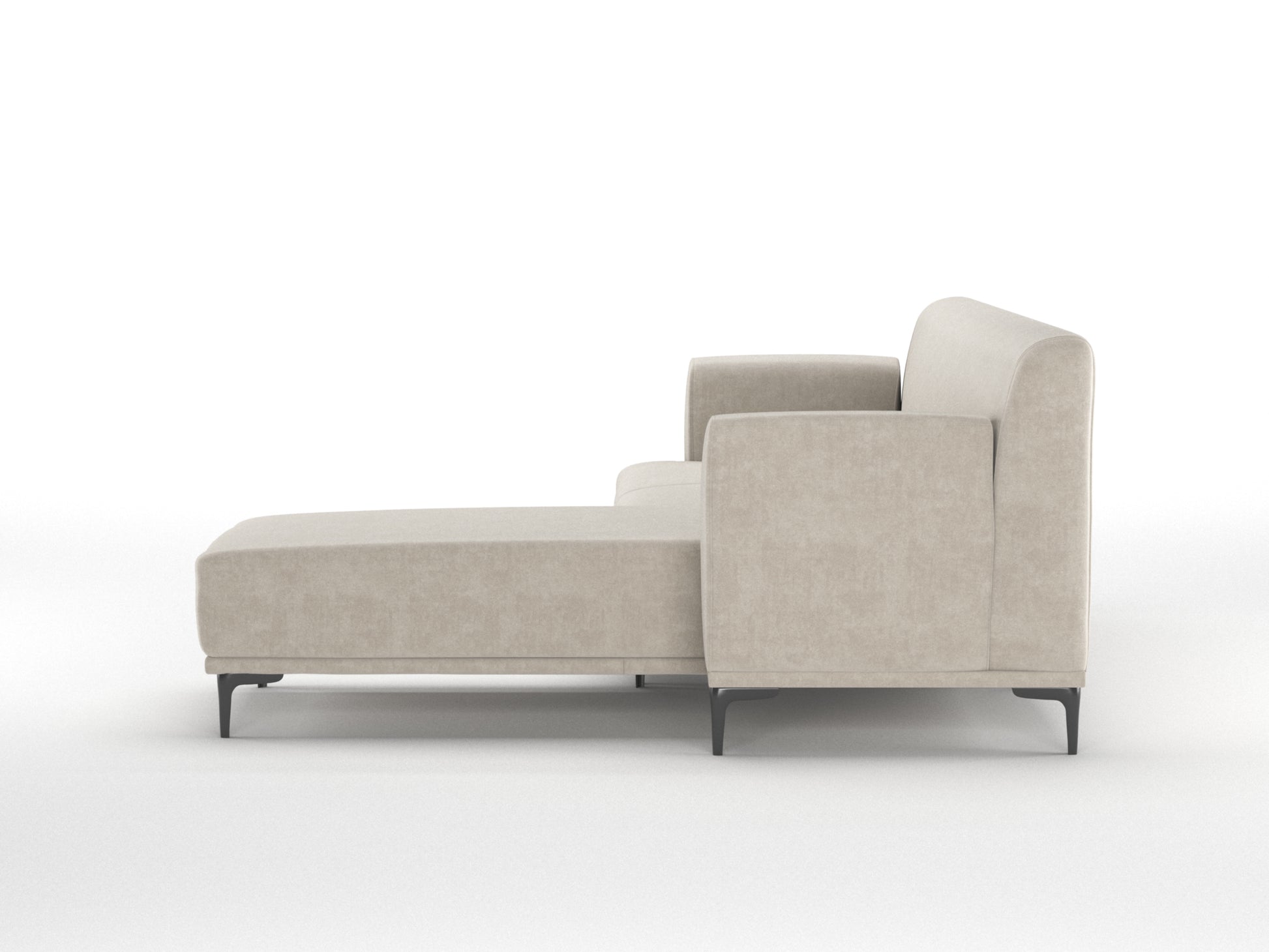Liam 2 Seater L Shape Sofa RHS - Light Beige - Furnishka